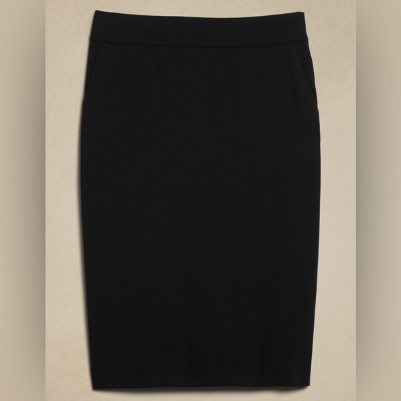NWT! Banana Republic Black Siena Wool Pencil Skirt - Multiple Sizes - Picture 5 of 5